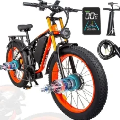 GJWLOMG KETELES K800 Pro Electric Bike 48V 23AH Orange