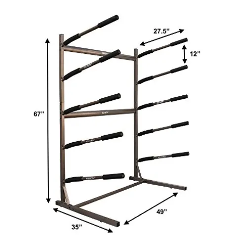 Glacik Stoneman Sports 5 SUP Freestanding Storage Rack Bronze
