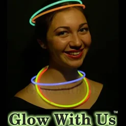Glow With Us 1200 Glow Stick Necklaces Bulk Assorted Colors