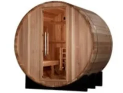 Golden Designs GDI-B002-01 St. Moritz 2 Person Barrel Traditional Steam Sauna – Pacific Cedar