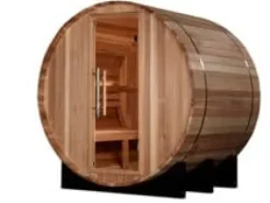Golden Designs GDI-B002-01 St. Moritz 2 Person Barrel Traditional Steam Sauna – Pacific Cedar