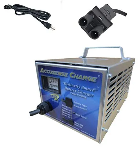 Golf Cart King 48 Volt 17 Amp Yamaha G19 & G22 Golf Cart Charger Silver