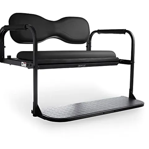 Golf Cart King MODZ® Flip4 Club Car DS Rear Seat Kit Black
