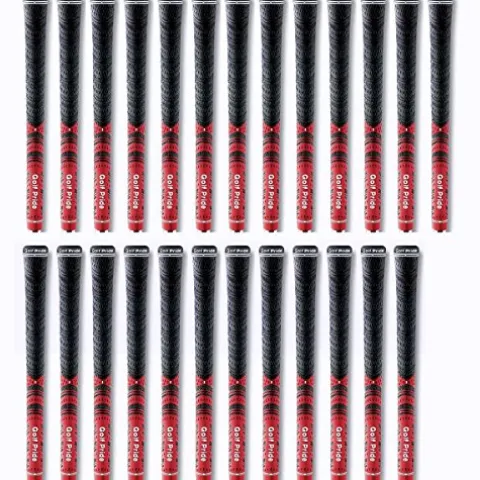 Golf Pride New Decade Multicompound MCC Golf Grip Bundle (25 Piece) Red