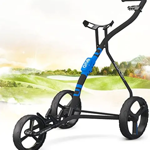 GolfWishbone Golf Push Cart Blue