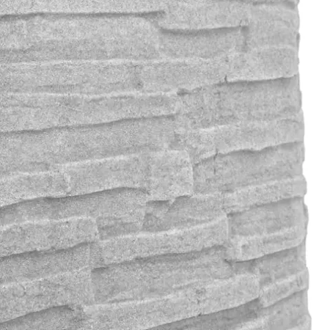 Good Ideas Impressions Riverwalk 50 Gallon Faux Slate Surface Dual Spigot Rain Barrel Light Granite 4 Pack