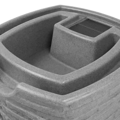 Good Ideas Impressions Riverwalk 50 Gallon Rain Barrel Dark Granite 3 Pack