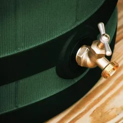 Good Ideas Rain Wizard 50 Gallon Water Storage Barrel 3 Pack Green, Khaki, Oak, Terra Cotta