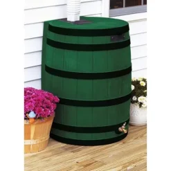 Good Ideas Rain Wizard 50 Gallon Water Storage Barrel Green (4 Pack)