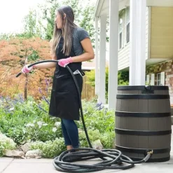 Good Ideas Rain Wizard 50 Gallon Water Storage Barrel Green (4 Pack)