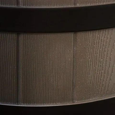 Good Ideas Rain Wizard 50 Gallon Water Storage Barrel Oak With Darkened Ribs (3 Pack)