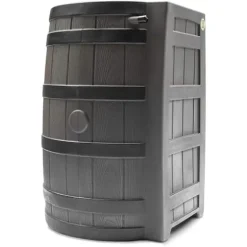 Good Ideas Rain Wizard 50 Gallon Water Storage Barrel 4 Pack Brown