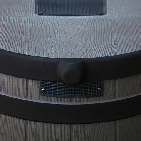 Good Ideas Rain Wizard 50 Gallon Water Storage Barrel 4 Pack Brown