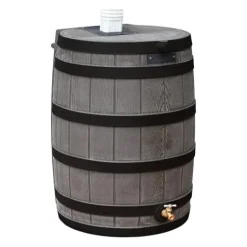 Good Ideas Rain Wizard 50 Gallon Water Storage Barrel 4 Pack Brown