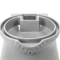 Good Ideas Rain Wizard 50 Gallon Rain Saver Barrel Water Storage Urn with Planter Space and 2 Brass Spigots Oak