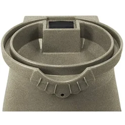 Good Ideas Rain Wizard 50 Gallon Rain Barrel with Planter Space and 2 Brass Spigots Sandstone (4 Pack)