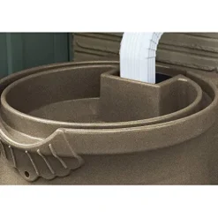 Good Ideas Rain Wizard 50 Gallon Rain Barrel with Planter Space and 2 Brass Spigots Sandstone (4 Pack)