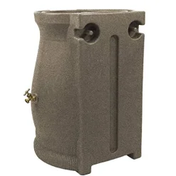 Good Ideas Rain Wizard 50 Gallon Rain Barrel with Planter Space and 2 Brass Spigots Sandstone (4 Pack)