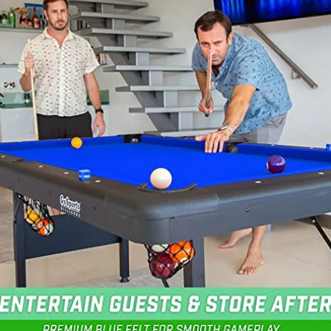 GoSports 7 ft Billiards Table Portable Pool Table Blue