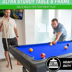 GoSports 7 ft Billiards Table Portable Pool Table Blue