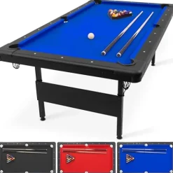 GoSports 7 ft Billiards Table Portable Pool Table Blue