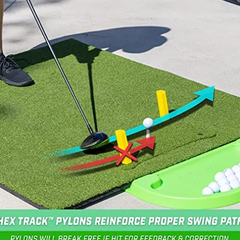 GoSports Golf Practice Hitting Mat Green