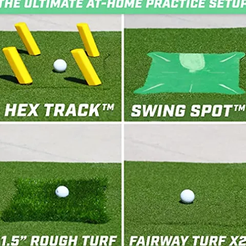 GoSports Golf Practice Hitting Mat Green