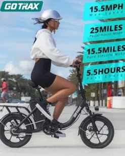 Gotrax NEPHELE 16″ Folding Electric Bike White