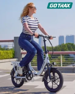 Gotrax NEPHELE 16″ Folding Electric Bike White