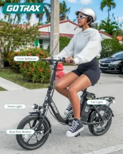 Gotrax NEPHELE 16″ Folding Electric Bike White