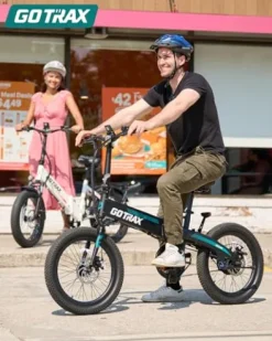 Gotrax R1 20″ Folding Electric Bike 40 Miles Range 48V 350W White