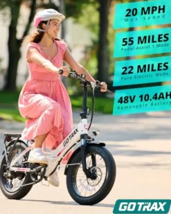 Gotrax R2 20″ Folding Electric Bike White