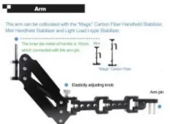 GOWE 1-5 KG Carbon Steadicam Stabilizer with Single Arm and Vest