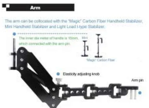 GOWE 1-5 KG Carbon Steadicam Stabilizer with Single Arm and Vest