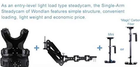 GOWE 1-5 KG Carbon Steadicam Stabilizer with Single Arm and Vest