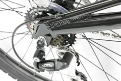 Gravity 2025 FSX 2.0 Dual Suspension Mountain Bike Matt Black with Green Wheels 17inch