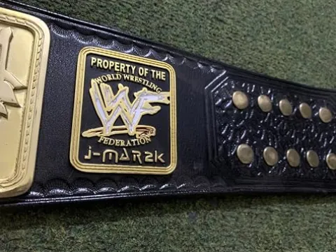 Grd Sports CNC HD Scratch Logo Big Eagle Heavyweight Wrestling Championship Belt Black