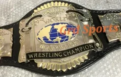 Grd Sports CNC HD USWA Unified World Heavyweight Wrestling Championship Belt Dual Gold Plated