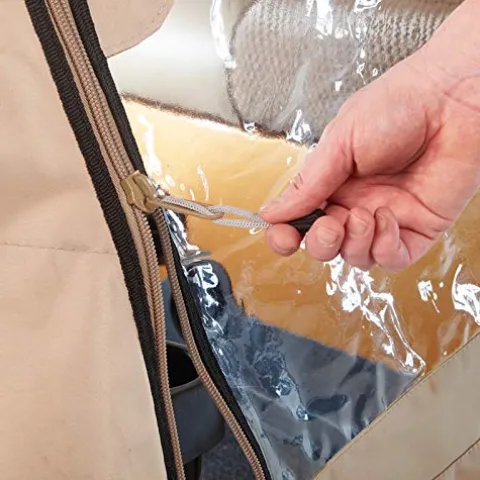 Greenline Eevelle 300D Golf Cart Enclosure 2 Passenger EZ-GO Custom Drivable Cover Black