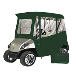 Greenline Eevelle USA Golf Cart Enclosure 2 Passenger Golf Car Cover Heavy Duty 300D Waterproof DS – Green