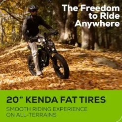 Greenworks 80V 20″ All-Terrain Fat Tire Electric Bike Black