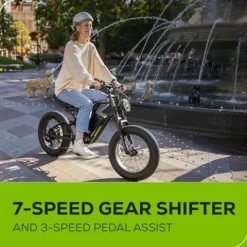 Greenworks 80V 20″ All-Terrain Fat Tire Electric Bike Black