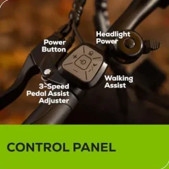 Greenworks 80V 20″ All-Terrain Fat Tire Electric Bike Black