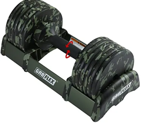 GR8FLEX Adjustable Dumbbell – Military Training Tech Model