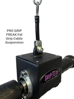 GRIP FREAK Thick Grip Wrist Roller with Dumbbell Hook