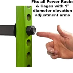 GRIP FREAK Thick Grip Wrist Roller with Power Rack Arm & Weight Plate Loader