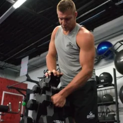 Gronk Fitness A Frame Dumbbell Rack Black