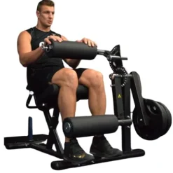 Gronk Fitness Leg Extension & Curl Machine – Adjustable Plate Loaded Bench