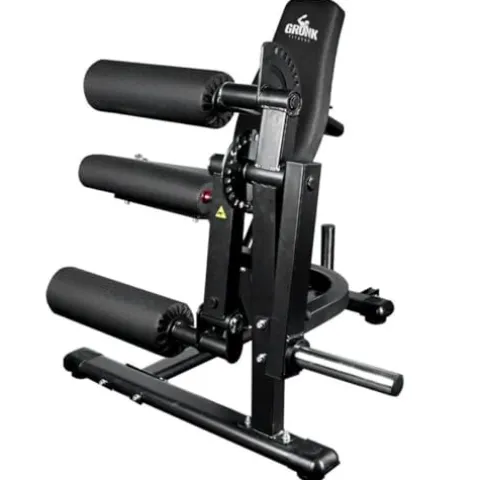 Gronk Fitness Leg Extension & Curl Machine – Adjustable Plate Loaded Bench