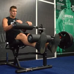 Gronk Fitness Leg Extension & Curl Machine – Adjustable Plate Loaded Bench